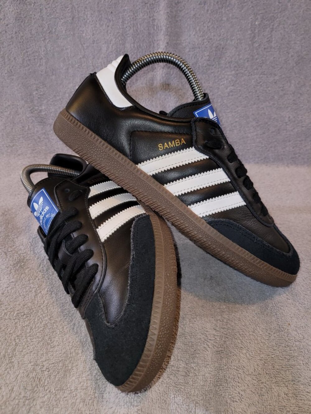 Adidas Samba OG Originals Black White Brown Gum B75807 Mens Size 6.5 Sneakers - Picture 15 of 16